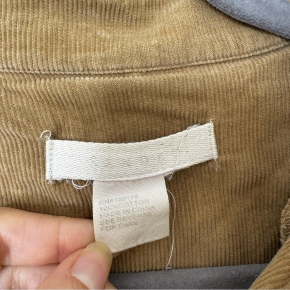 Sandro tan corduroy metro Zip Up jacket - Picture 7 of 9